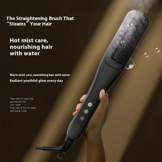 HydraComb™ Steam Hair Straightening Brush - myrelevo