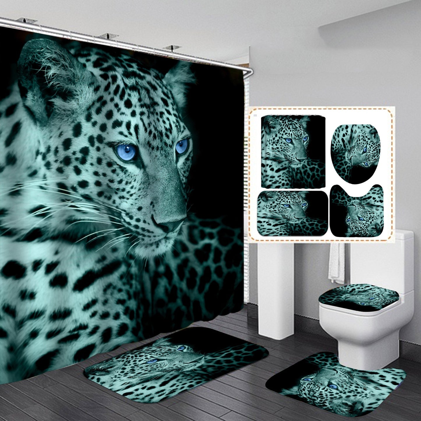 New Product Digital Printing Waterproof Polyester Shower Curtain - myrelevo