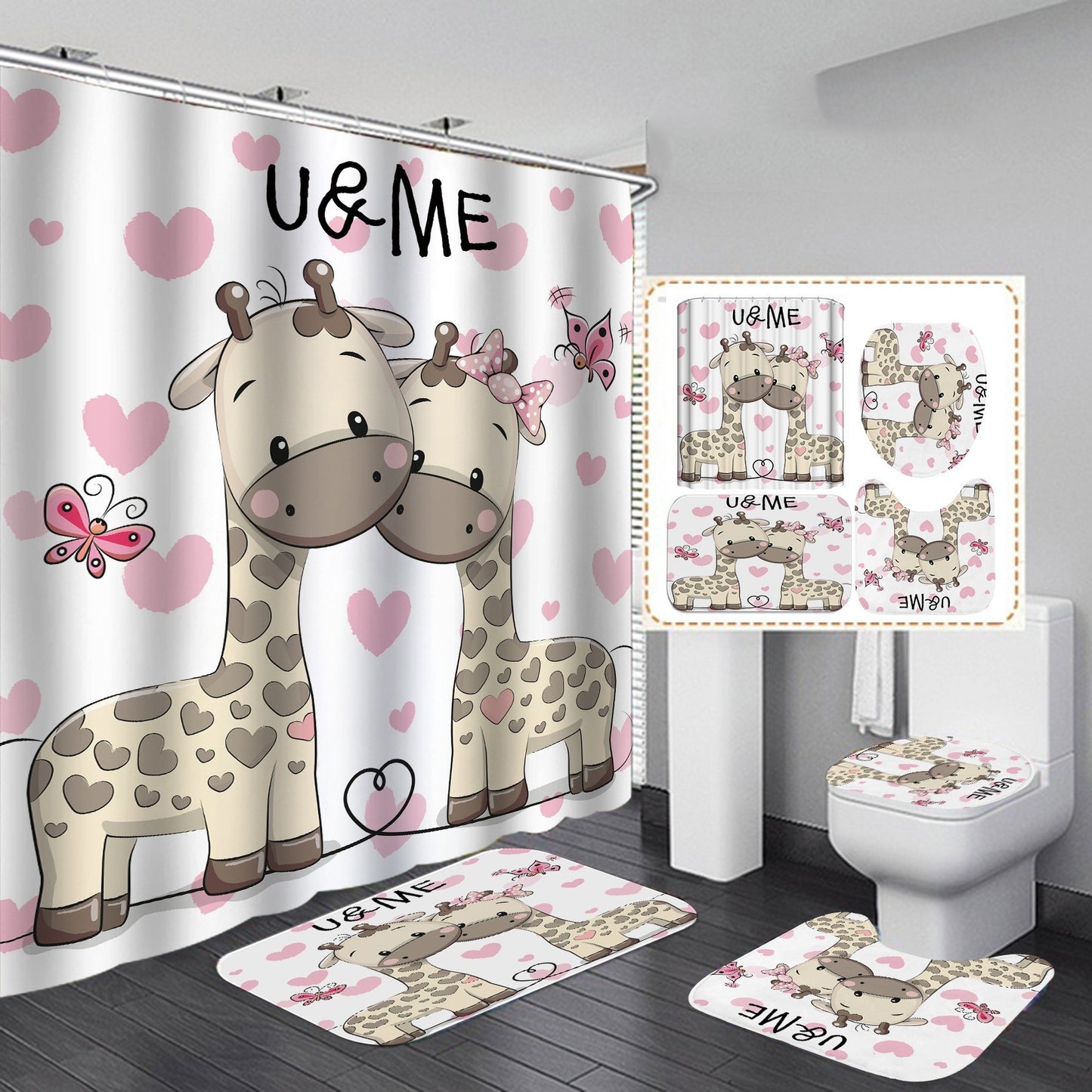 New Product Digital Printing Waterproof Polyester Shower Curtain - myrelevo