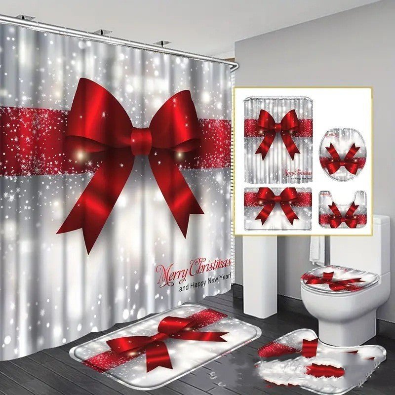 Printed Waterproof Polyester Bathroom Shower Curtain - myrelevo