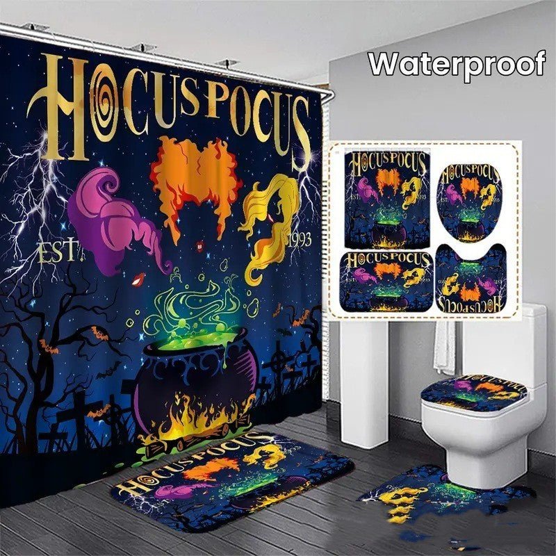 Printed Waterproof Polyester Bathroom Shower Curtain - myrelevo