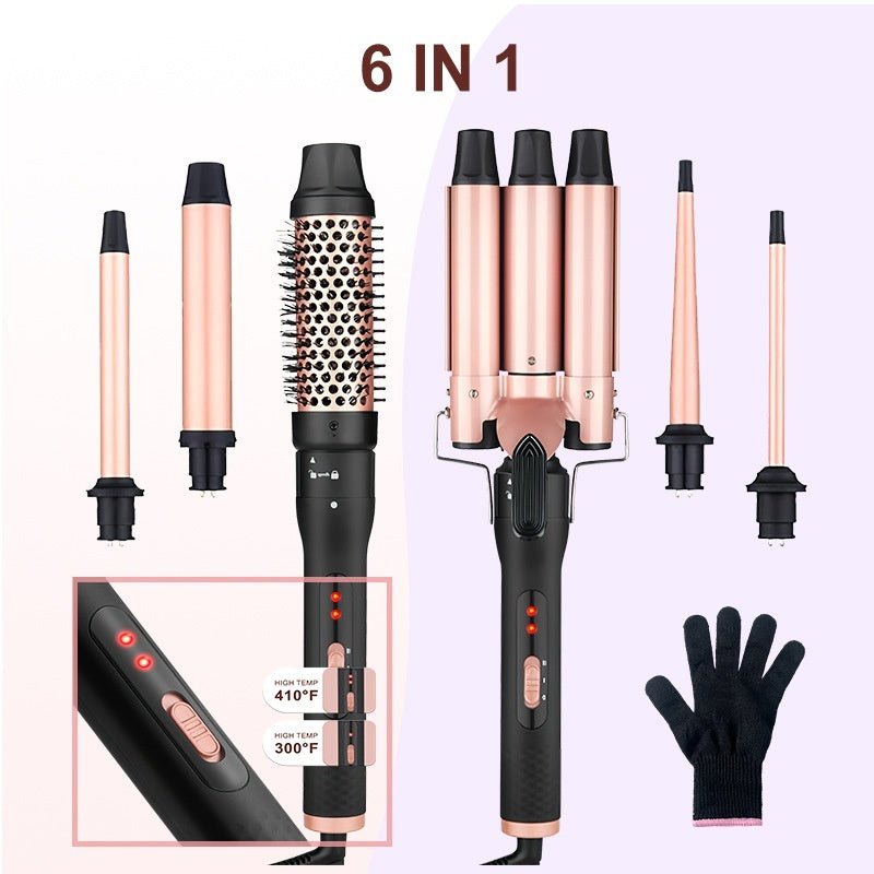 StyleVerse™ 6 - in - 1 Interchangeable Hair Styling Set - myrelevo