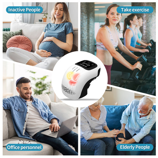 Pain Relief Infrared Laser Vibration Knee Massager - myrelevo