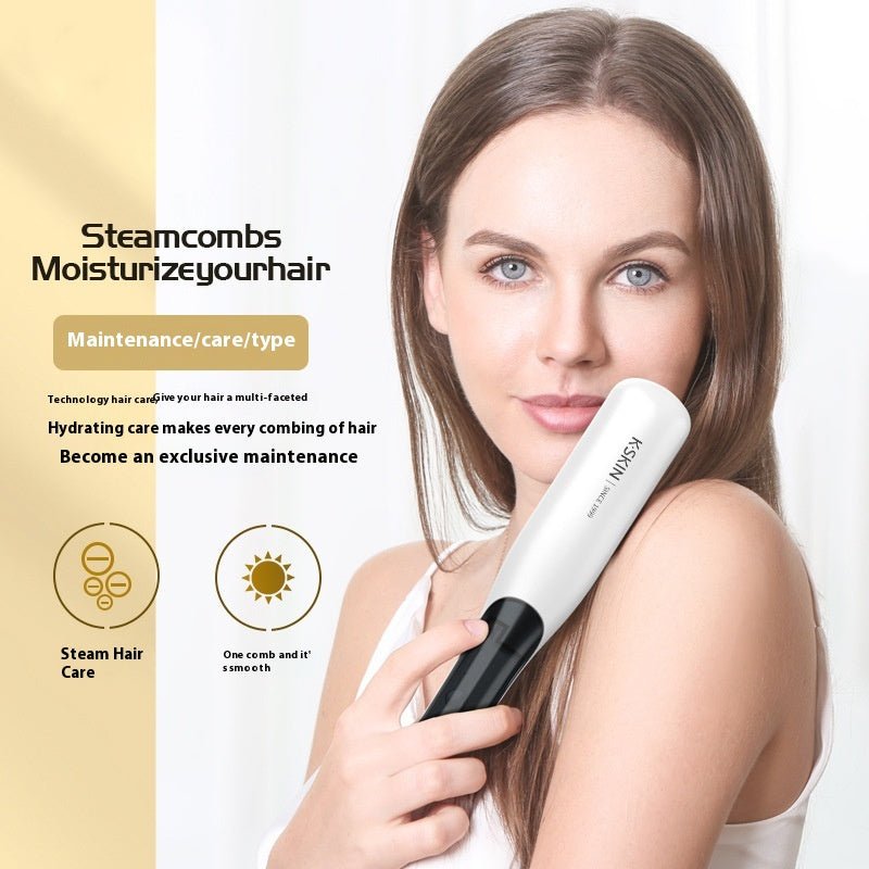 HydraComb™ Steam Hair Straightening Brush - myrelevo