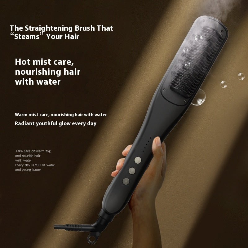 HydraComb™ Steam Hair Straightening Brush - myrelevo